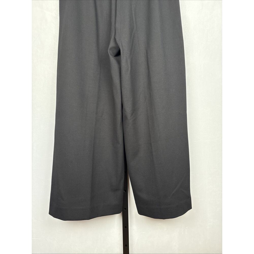 NEW Chico's So Slimming Wide Leg Ankle Pants Sz 14 Black Pull On Pintuck Stretch - Picture 6 of 10